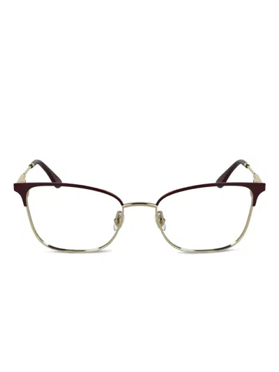 Lacoste Cat Eye-frame Glasses In Brown