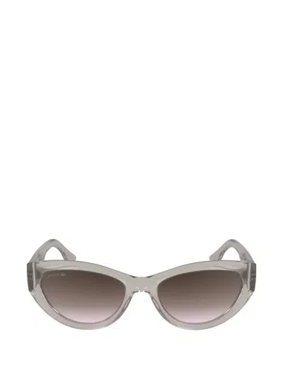 Lacoste Cat-eye Full-rim Sunglasses In Gray