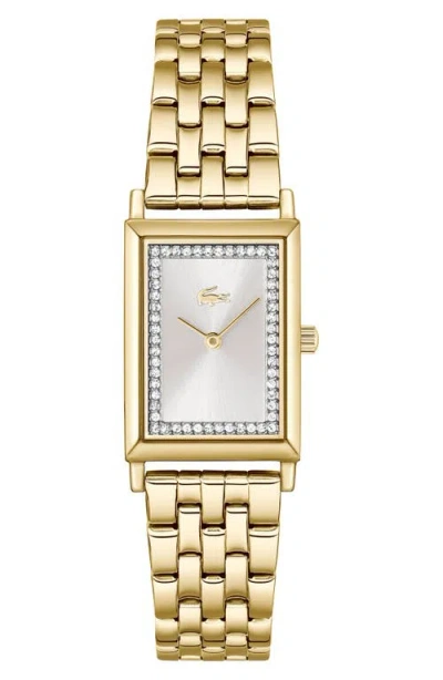 Lacoste Women's Catherine Gold Tone Stainless Steel Bracelet Watch, 28.3x20.7mm