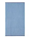 Lacoste Centre Mark Cotton Jacquard Stripe Bath Towel