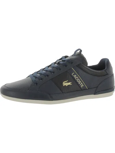 Lacoste Chaymon 0120 Mens Faux Leather Comfy Casual And Fashion Sneakers In Navy