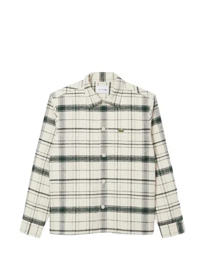 LACOSTE CHECKED FLANNEL SHIRT