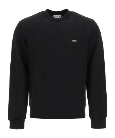 LACOSTE LACOSTE LOGO-EMBROIDERED CREWNECK SWEATSHIRT