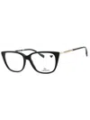 Lacoste Chic Rectangular Eyeglasses For Women In Black