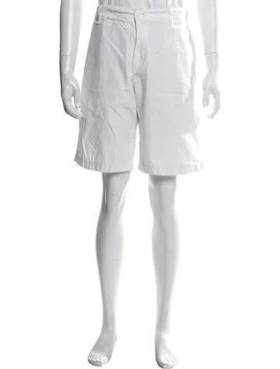 Pre-owned Lacoste Chino Shorts In White