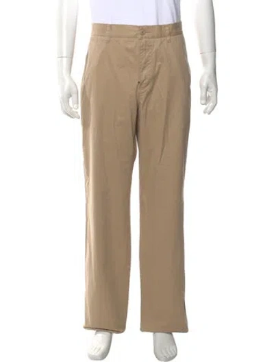 Pre-owned Lacoste Chinos In Neutral