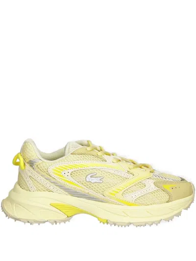 Lacoste Chunky Sole Sneakers In Yellow
