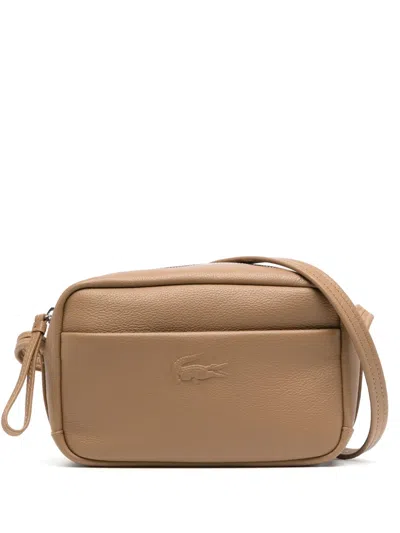 Lacoste City Court Crossbody Bag In Brown