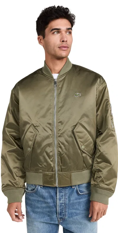 Lacoste Classic Bomber Jacket Khaki