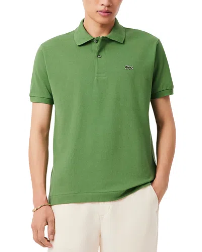 Lacoste Classic Cotton Pique Fashion Polo Shirt In Green