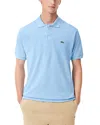 Lacoste Classic Cotton Pique Fashion Polo Shirt In Blue