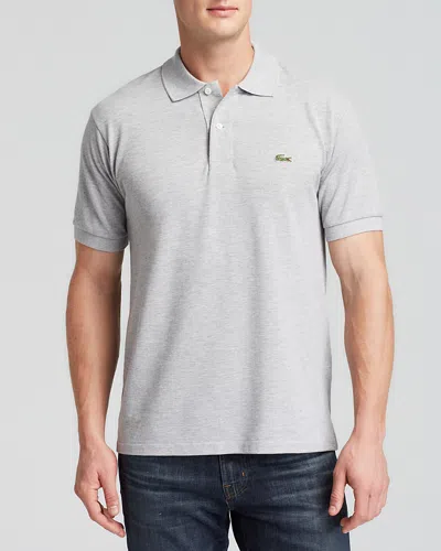 Lacoste Classic Cotton Pique Fashion Polo Shirt In Gray