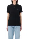 Lacoste Classic Cotton Polo Shirt In Black