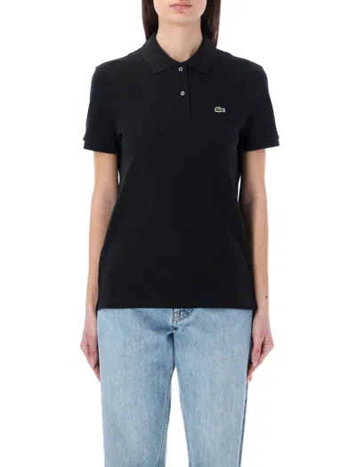 Lacoste Classic Cotton Polo Shirt - Size 36 In Black