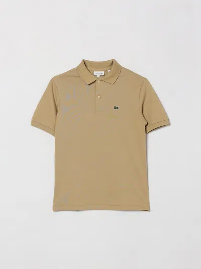 Lacoste Kids'  Classic Cotton Polo Shirt With Logo In Neutral