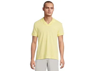 Lacoste Classic Fit Buttonless Polo In Yellow