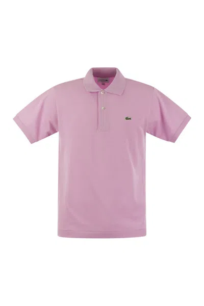 Lacoste Classic Fit Cotton Pique Polo Shirt In Glicine