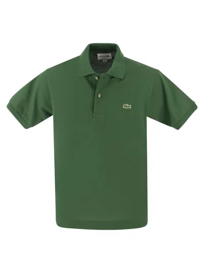 Lacoste Classic Fit Cotton Pique Polo Shirt In Forest Green