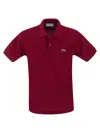 Lacoste Classic Fit Cotton Pique Polo Shirt In Red