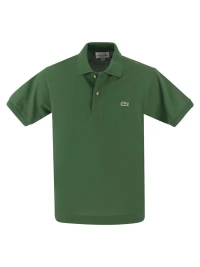 Lacoste Classic Fit Cotton Pique Polo Shirt In Verde