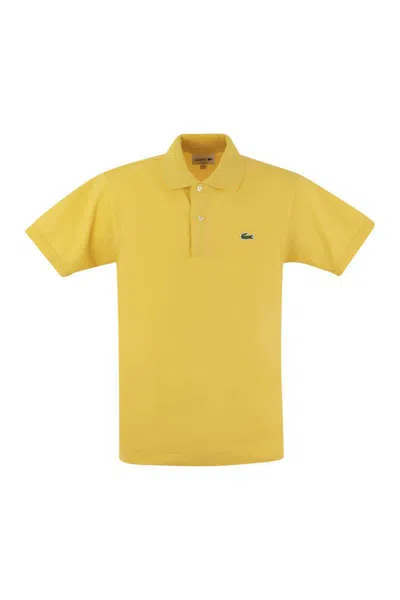 Lacoste Classic Fit Cotton Pique Polo Shirt In Yellow