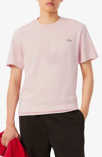 Lacoste Classic Fit Cotton T-shirt In Pink