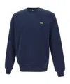 Lacoste Classic Fit Fleece Sweatshirt In Blue