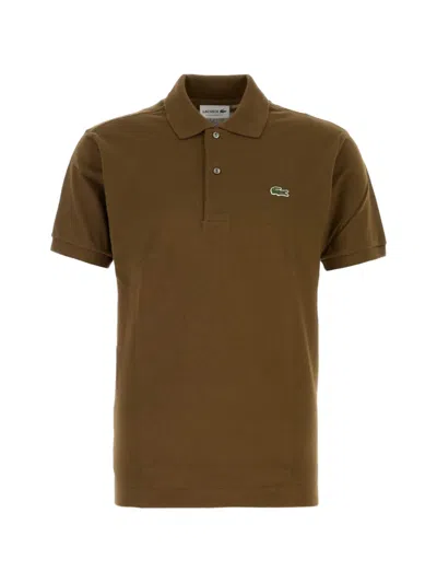 Lacoste Piquet Polo Shirt Straight Cut Short Sleeves In Multi