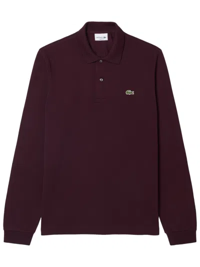 Lacoste Classic Fit Long Sleeve L.12.12 Polo In Brown