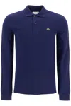 Lacoste Blue Piqué Polo Shirt In Blue