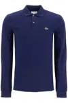 Lacoste Blue Piqué Polo Shirt In Blue