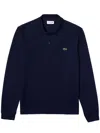 Lacoste Classic Fit Long-sleeved L.12.12 Polo Clothing In Blue