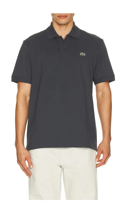 Lacoste Classic Fit Pique Polo In Blue