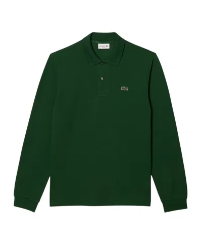 Lacoste Classic Fit Polo Shirt L.12.12 With Long Sleeves In Green