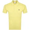 LACOSTE LACOSTE CLASSIC FIT POLO T SHIRT YELLOW