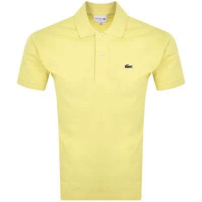 Lacoste Classic Fit Polo T Shirt Yellow