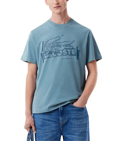 Lacoste Classic Fit Stamped T-shirt In Multi
