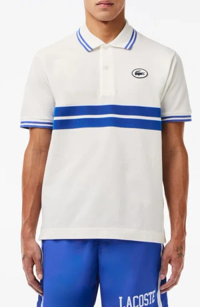 LACOSTE LACOSTE CLASSIC FIT STRIPE PIQUÉ KNIT POLO