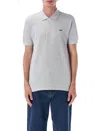 Lacoste Slim Fit Core Polo In Gray