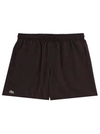 Lacoste Classic Swimwear For Men In Brown