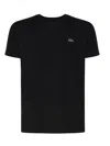 Lacoste Croc Crew-neck T-shirt Regular Fit In Black