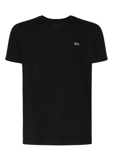 Lacoste Classic T-shirt With Logo Patch In Black