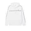 Lacoste Striped Sweatshirt In White