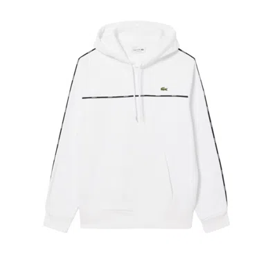 Lacoste Striped Sweatshirt In White
