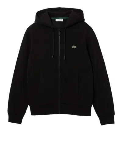 Lacoste Cleanly Tailored Neutrals Americane Clothing In Black