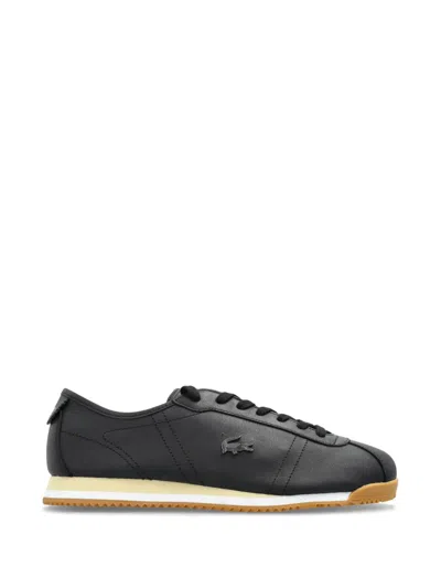 Lacoste Club-low Lace-up Sneakers In Black