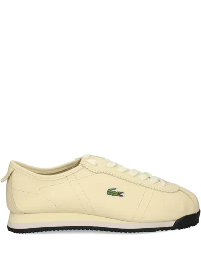 Lacoste Leather Lace-up Trainers In White