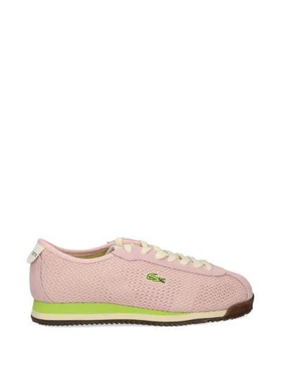 Lacoste Club-low Mesh Sneakers In Pink