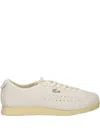 Lacoste Club-low Perforated Leather Sneakers In White