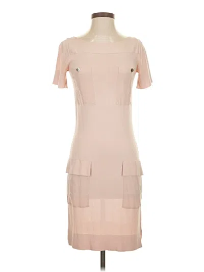 Pre-owned Lacoste Cocktail Dress In Tan